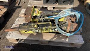 ARROWHEAD S10 hydraulic machine breaker c/w lines (7078) (25mm pins)