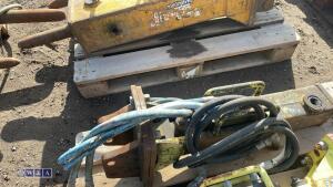 ARROWHEAD S10 hydraulic machine breaker c/w lines (7078) (25mm pins) - 6