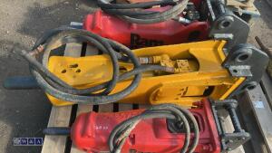 RAMMER hydraulic machine breaker c/w lines (45mm pins)