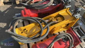 RAMMER hydraulic machine breaker c/w lines (45mm pins) - 2