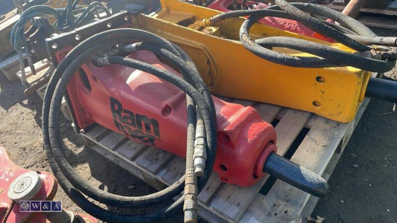 RAMMER hydraulic machine breaker c/w lines (45mm pins)