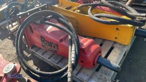 RAMMER hydraulic machine breaker c/w lines (45mm pins)