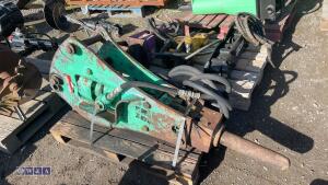 MONTABERT hydraulic machine breaker c/w lines (45mm pins)