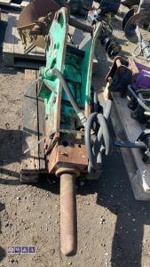 MONTABERT hydraulic machine breaker c/w lines (45mm pins) - 3