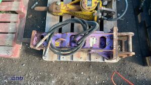 PRODEM hydraulic machine breaker c/w lines (35mm pins) - 2