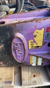 PRODEM hydraulic machine breaker c/w lines (35mm pins) - 4
