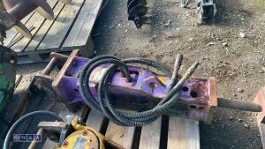 PRODEM hydraulic machine breaker c/w lines (35mm pins) - 8