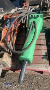 MONTABERT SC28 hydraulic machine breaker c/w lines (45mm pins) - 4