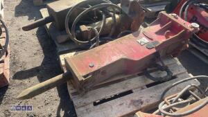 Hydraulic machine breaker c/w lines (45mm pins)