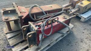 Hydraulic machine breaker c/w lines (35mm pins) - 3
