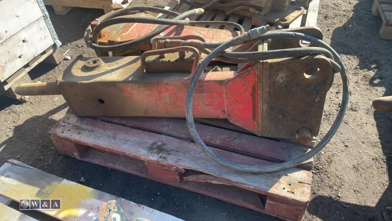 Hydraulic machine breaker c/w lines (50mm pins)