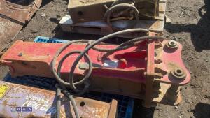 Hydraulic machine breaker c/w lines (45mm pins) - 8