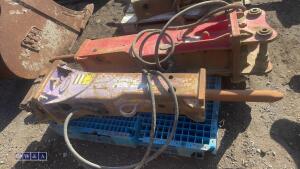 PRODEM hydraulic machine breaker c/w lines (45mm pins) - 2