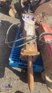 PRODEM hydraulic machine breaker c/w lines (45mm pins) - 3