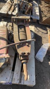 Hydraulic machine breaker c/w lines (30mm pins) (3228823) - 2