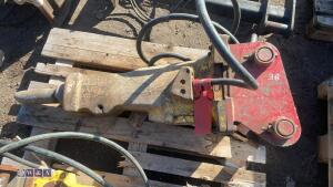 Hydraulic machine breaker c/w lines (60mm pins) (3295456) - 2