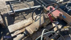Hydraulic machine breaker c/w lines (60mm pins) (3295456) - 3
