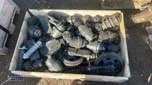 Crate of excavator rollers - 2