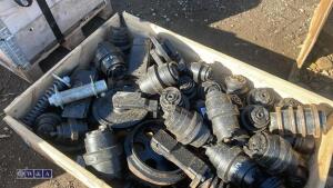 Crate of excavator rollers - 4