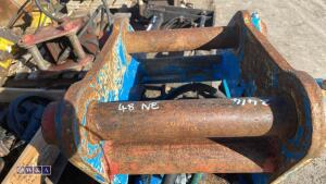 Compaction plate to suit 13t excavator (65mm pins) - 6
