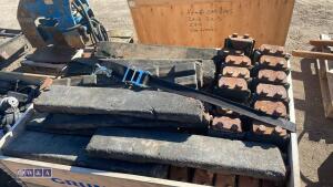 Crate of excavator track pads - 3