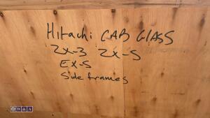 Crate of excavator glass - 2