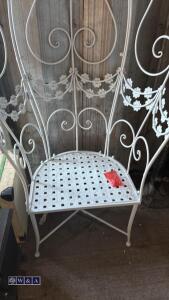 Metal cage seat (white) - 3