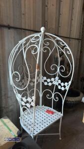 Metal cage seat (white) - 4