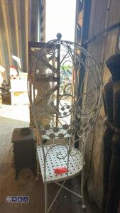 Metal cage seat (white) - 5