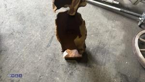 Rusty face (approx 60cm) (Cast iron) - 6