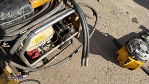 JCB BEAVER hydraulic power pack c/w hose & breaker (3280902)(3433634) - 8