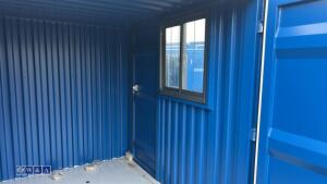 2026 8ft mini container with pedestrian side door & window - 8