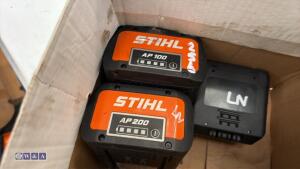Box of STIHL batteries - 2