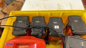 HUSQVARNA batteries & charger - 3