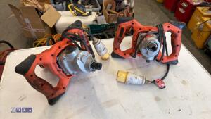 2 x 110v paddle mixers