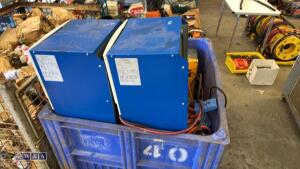 Crate of 240v forklift chargers - 2