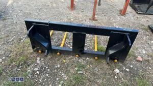 Muck fork c/w euro brackets (1.3m approx)(unused) - 2