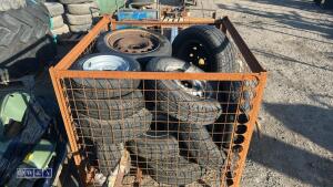 Stillage of trailer wheels & tyres - 3