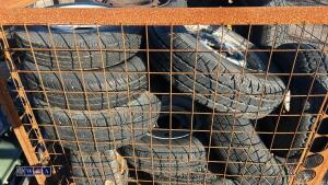 Stillage of trailer wheels & tyres - 4