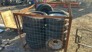 Stillage of trailer wheels & tyres - 5