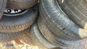 Stillage of trailer wheels & tyres - 9