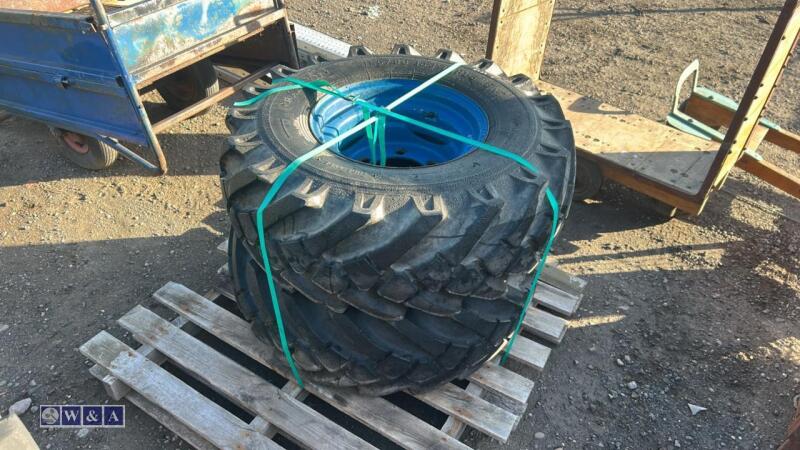 2 x wheels & tyres to suit 3t dumper (11.5/80-15.3)