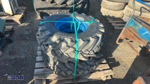 2 x wheels & tyres to suit 3t dumper (11.5/80-15.3) - 3