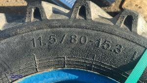 2 x wheels & tyres to suit 3t dumper (11.5/80-15.3) - 5