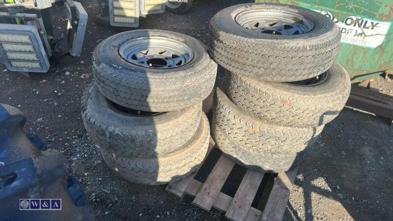 7 x wheels & tyres (195 R14C)