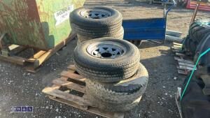 7 x wheels & tyres (195 R14C) - 2