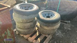 7 x wheels & tyres (195 R14C) - 3