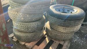 7 x wheels & tyres (195 R14C) - 4