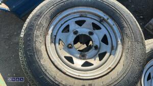 7 x wheels & tyres (195 R14C) - 7