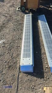 Pair of metal loading ramps